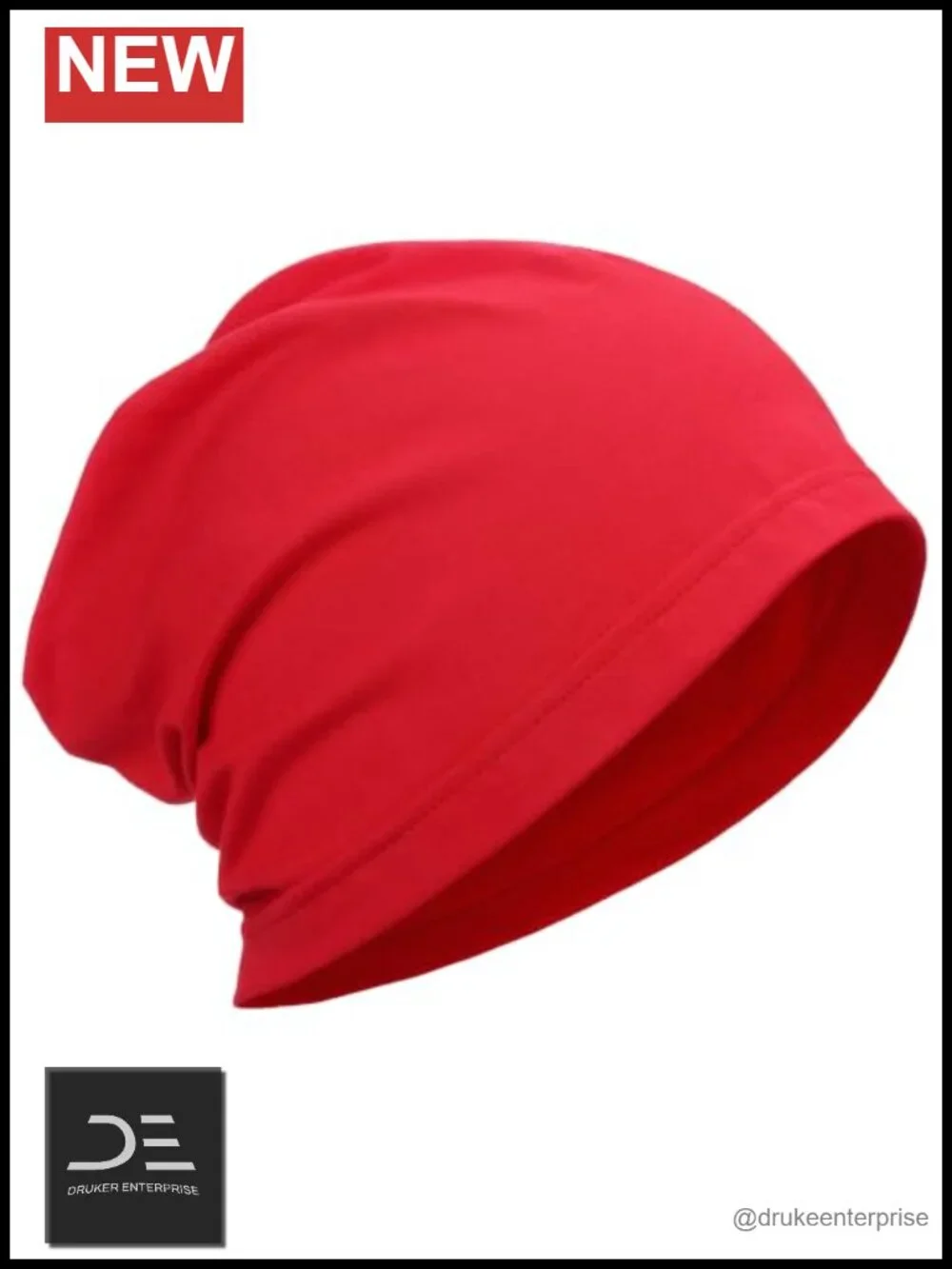 100% Cotton Slouchy Beanie Hat Lightweight Breathable Chemo Cap Unisex